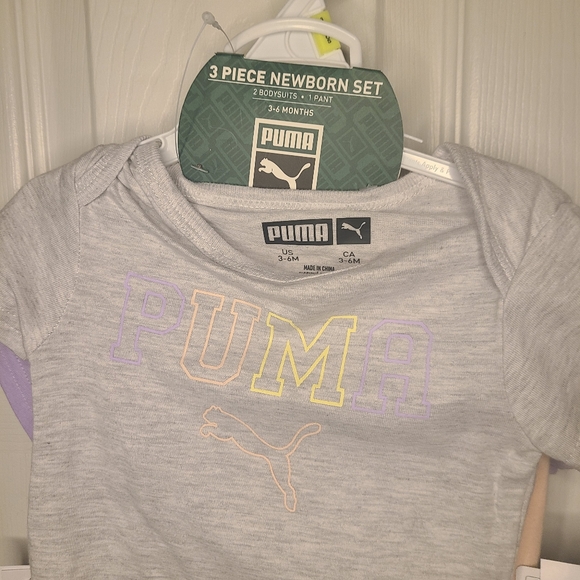 Puma Baby 3-6mos 3-Piece Layette Set - Purple/Pink - Picture 5 of 6